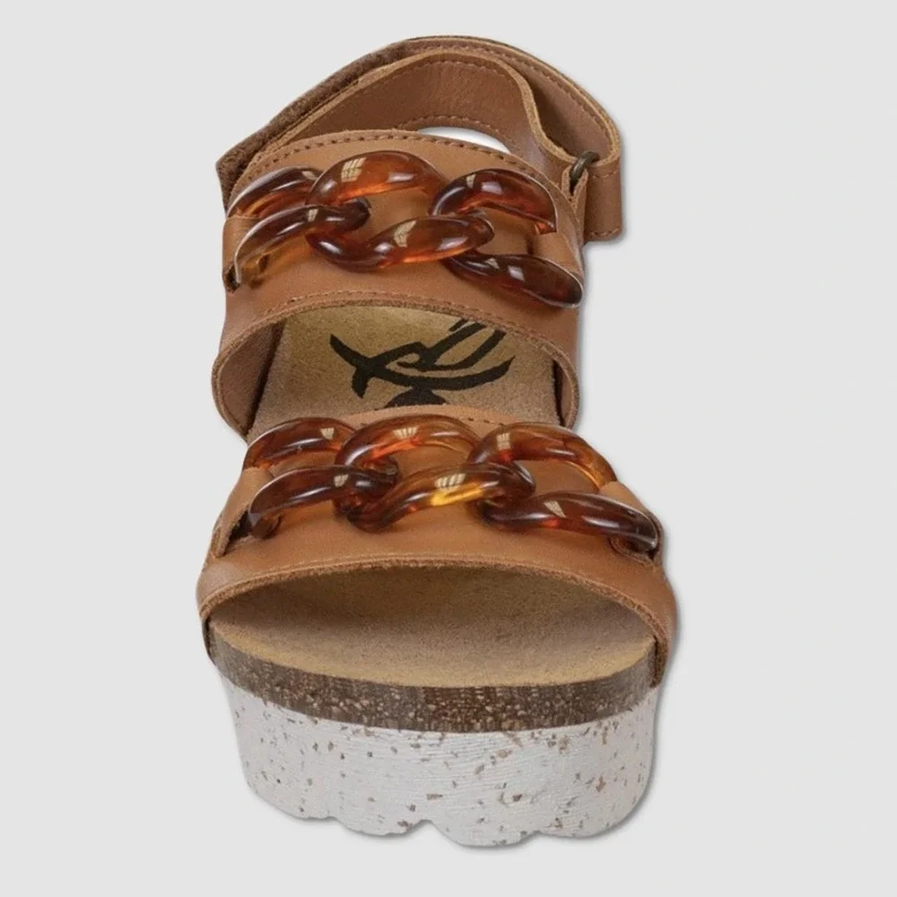OTBT Fair Isle Platform Sandals - NWT‎ Womens Size 9.5 Camel - #49253-ZZ5